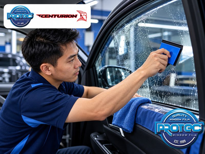 Minh họa: Vệ sinh, gạt dung dịch và hoàn thiện mép phim cần được thực hiện cẩn thận